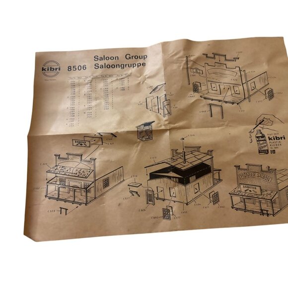 Vintage Kibri 8502 Western Saloon Model Kit Holiday Family Craft - Picture 10 of 10